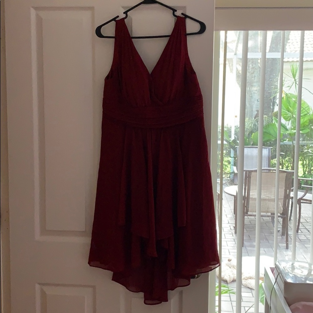 Women’s Ever-Pretty Burgundy Dress